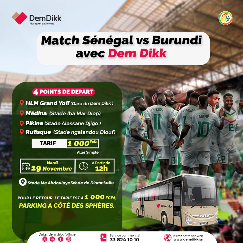 match sénégal Burundi''